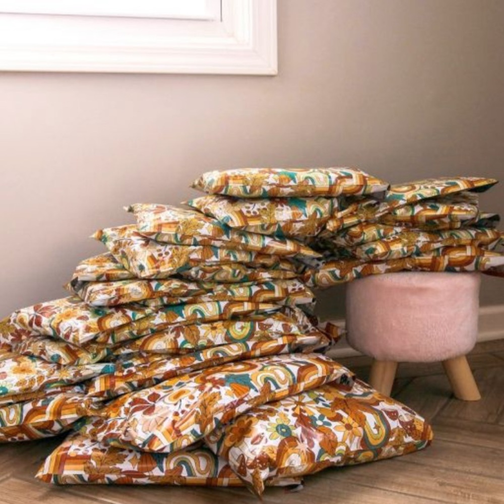 4 SETS LEFT🍁20 Hippie Vibes Poly Mailers 10 x 13 inch - Picture 3 of 3